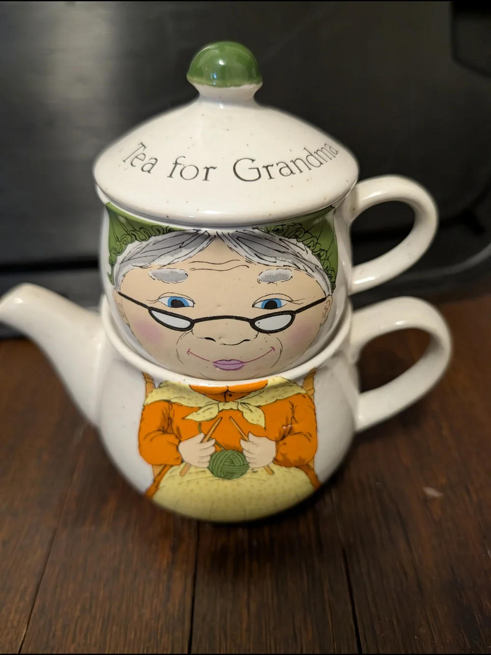 Tea for Grandma Ceramic Tea-for-One Set